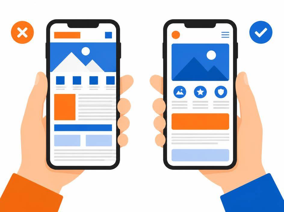 Mobile-friendly website illustration