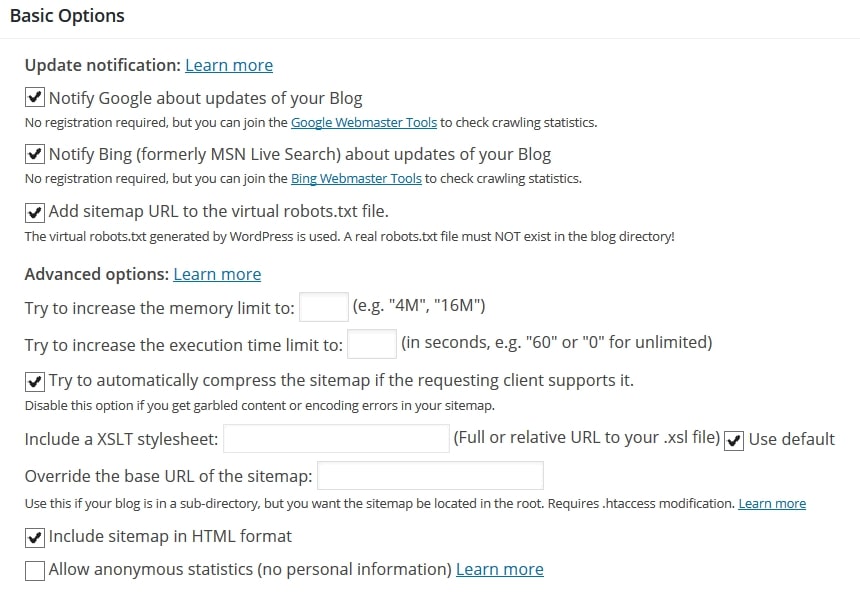 Google XML Sitemaps
