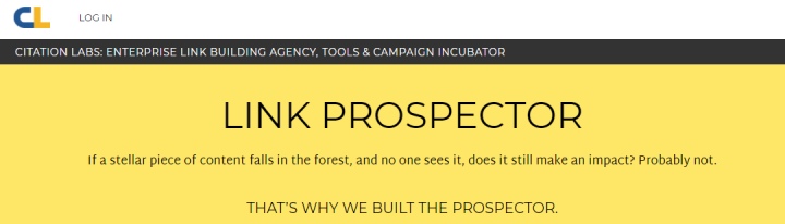 Citation Labs' Link Prospector
