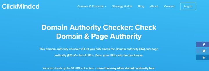 SEO Weather’s Bulk Metrics Checker