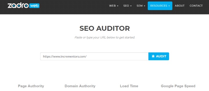 Zadroweb SEO Auditor