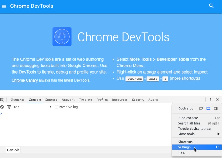 chrome devtool
