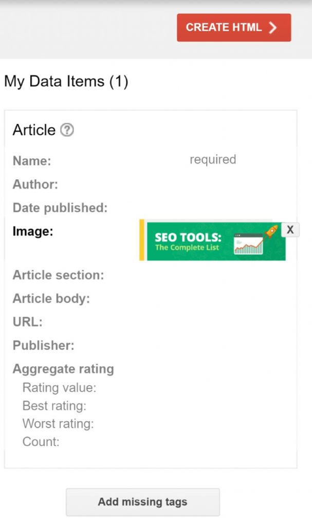 structured markup helper