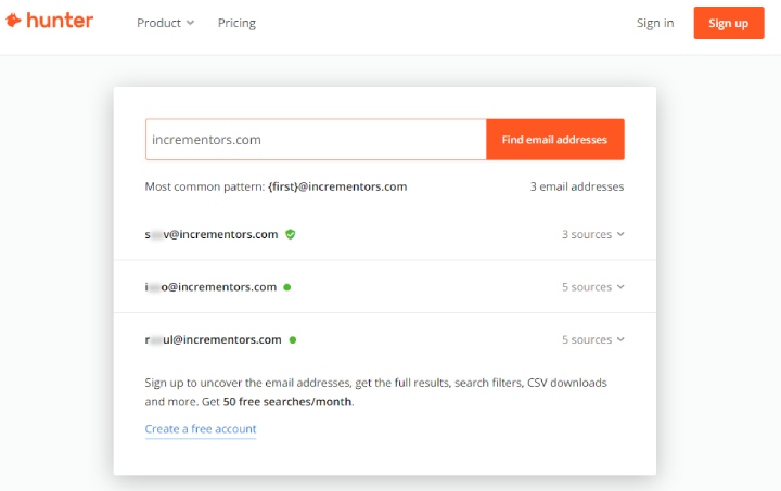 hunter.io