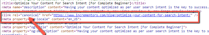 canonical tag