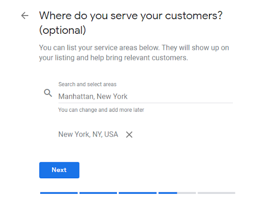 Google my business form
