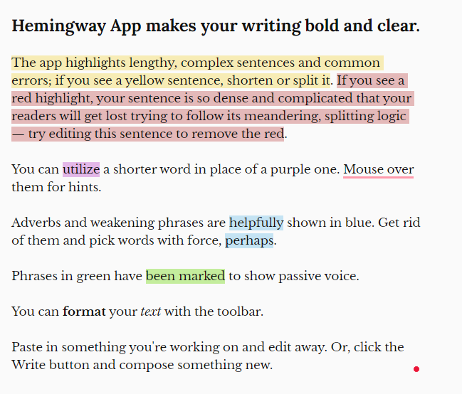 Content Readability Example Content Readability Example