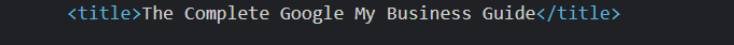 page title