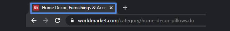 Page title in browser tabs