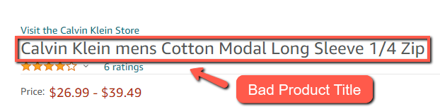 Product title