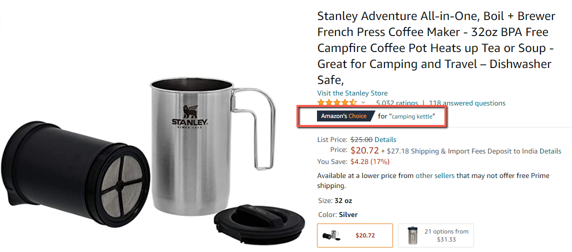 Amazon choice