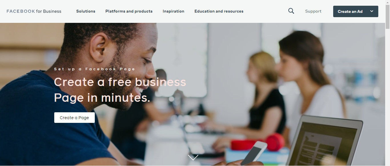Facebook business page