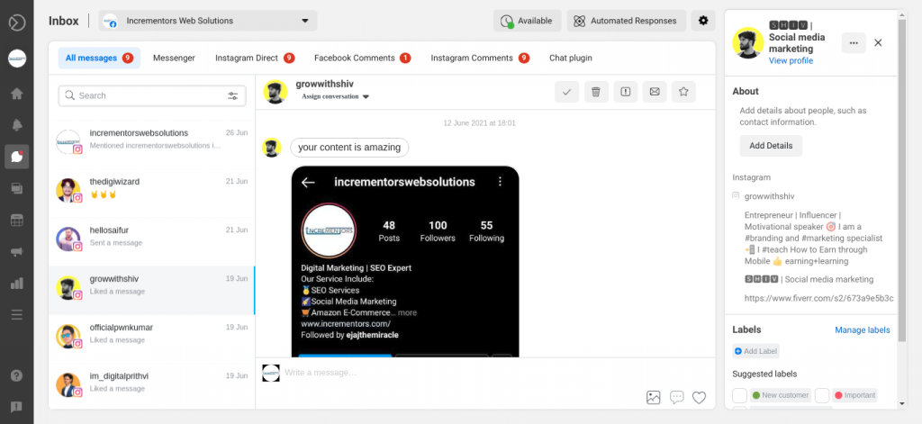 Facebook business suite unified inbox
