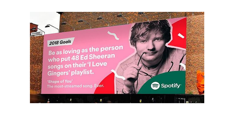 Banner featuring ED sheeran