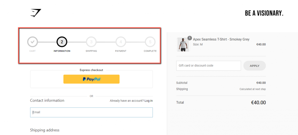 placing an order 