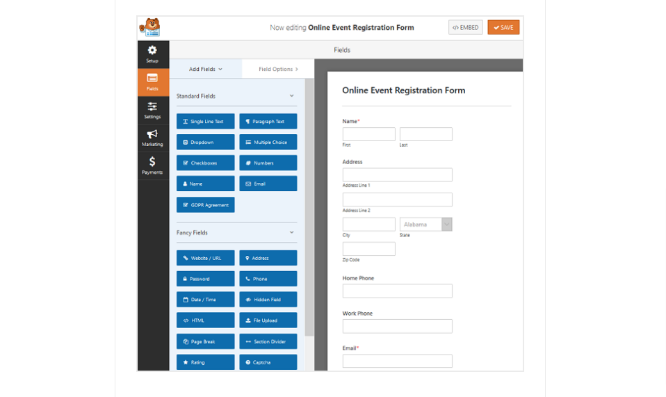 WPForms wordpress plugin