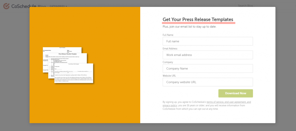Examples to get your press release templates