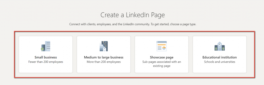 Linkedin business category