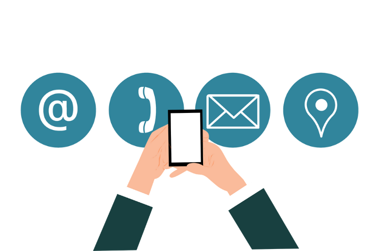Putting contact information
