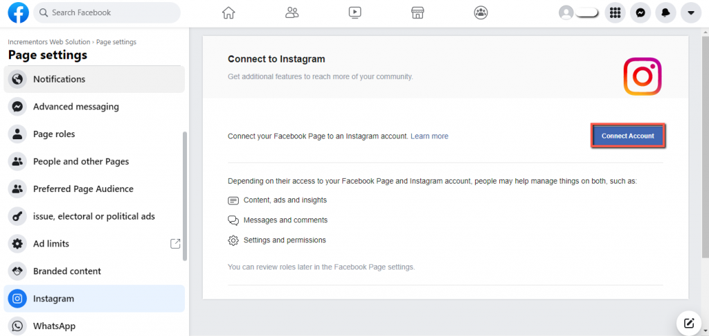  Connect Account.