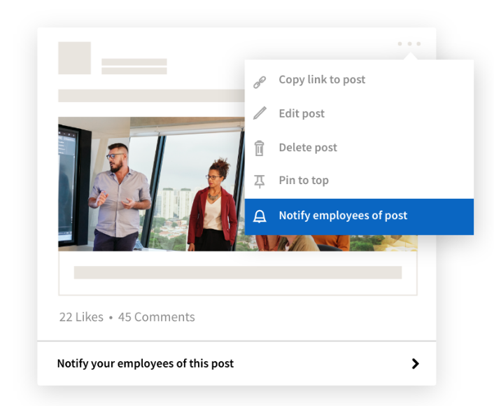 Notify the employees