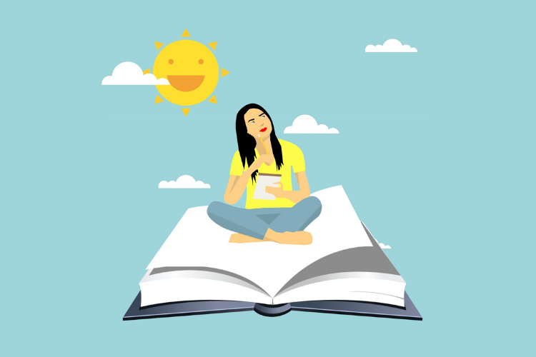 Girl thinking what is storytelling