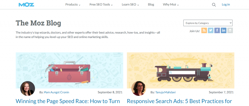 MOZ blog