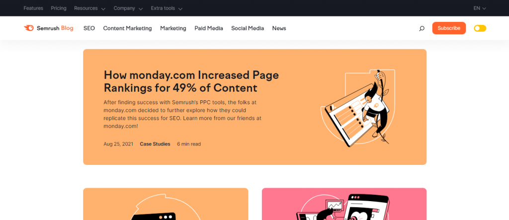 Semrush blog