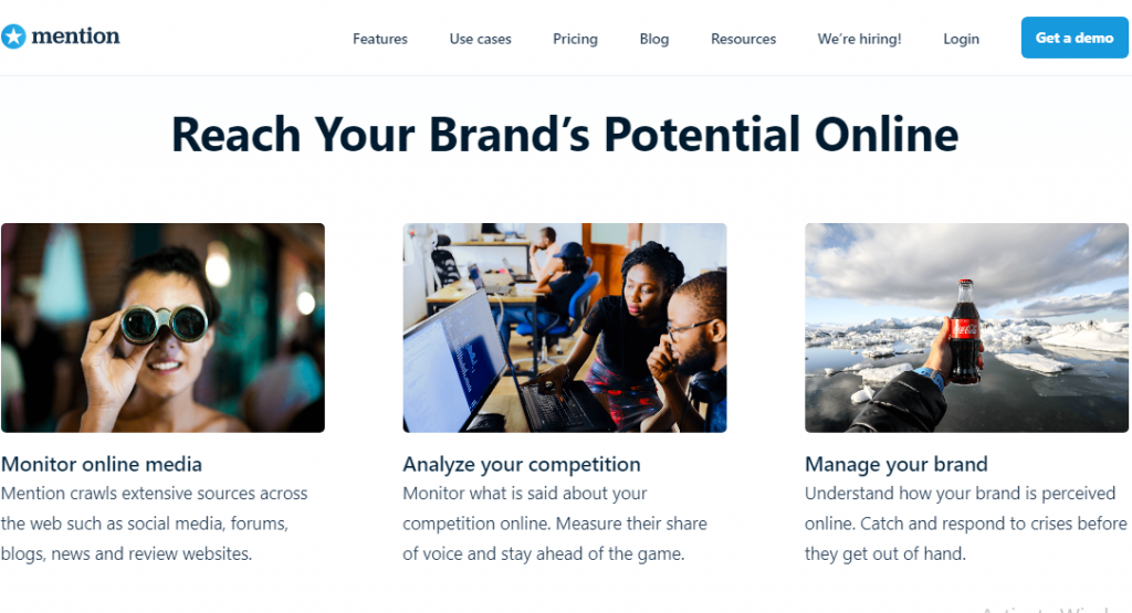 mention's home page