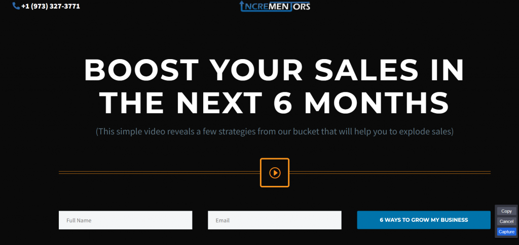 Incrementors homepage