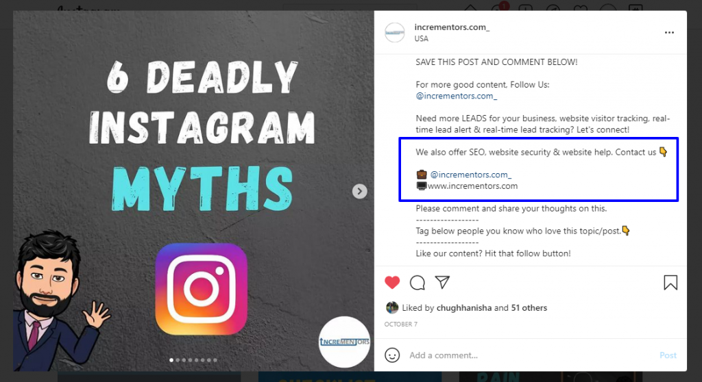 post of incrementors