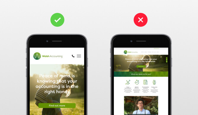 Navigable and Mobile friendly website