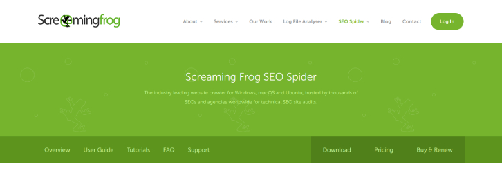 Screaming Frog SEO Spider Website Crawler
