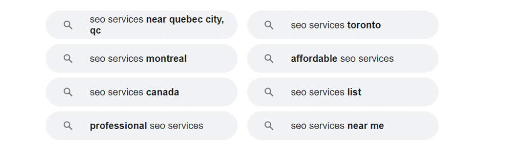 Search for SEO Services