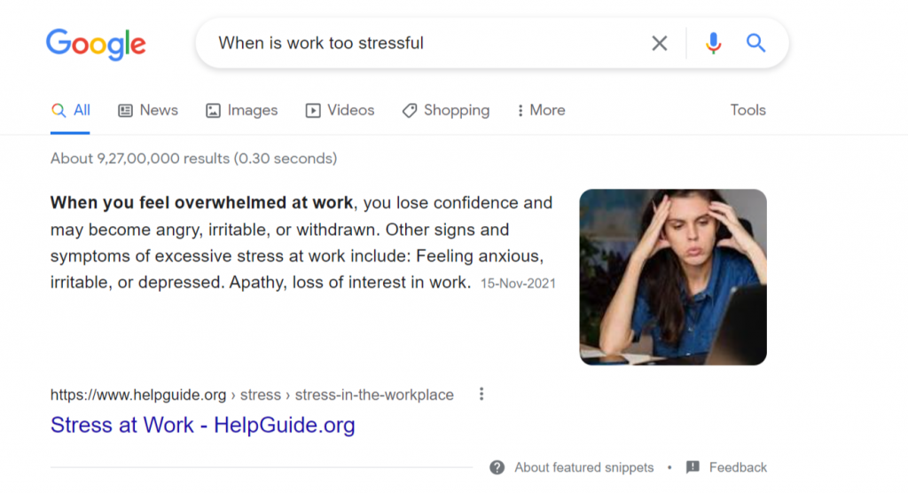 When is work too stressful - Google Search