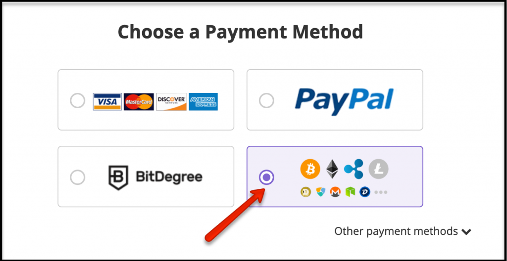Choose Payment method