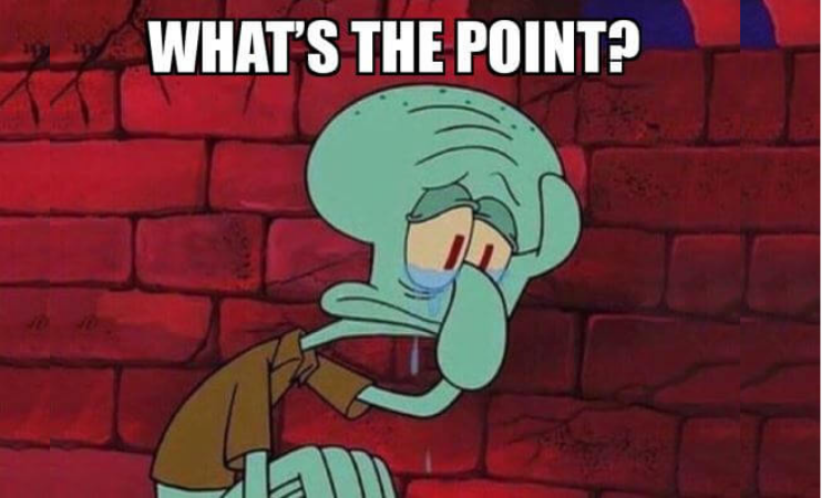 what's the point meme