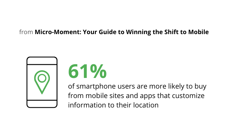 Geo-targeting on mobile devices