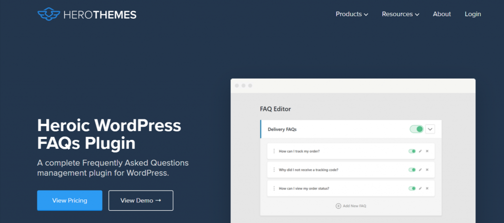 Heroic WordPress FAQs Plugin