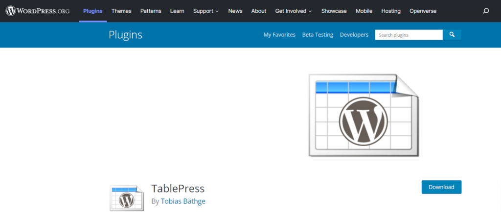 TablePress