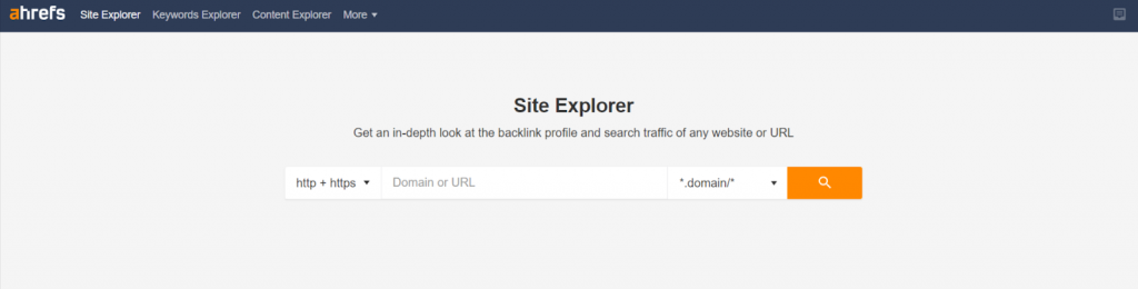 ahrefs site explorer