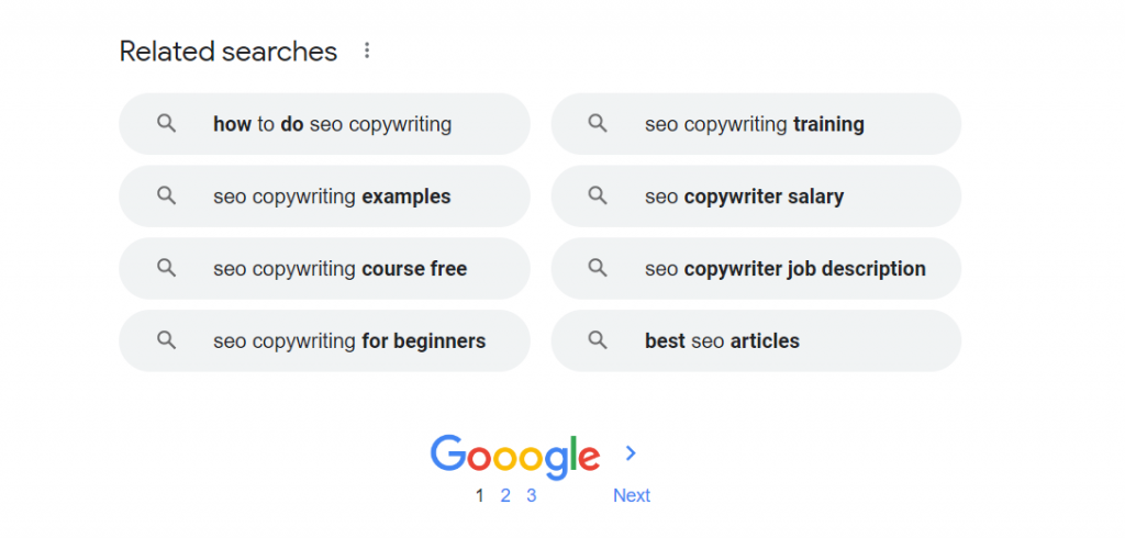 google related searches