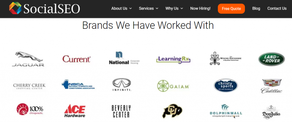 SocialSEO brands