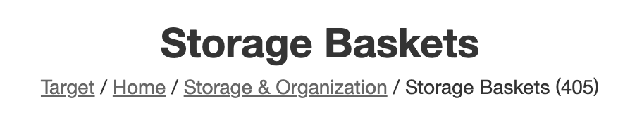 staorage baskets