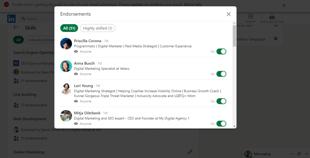Endorsements