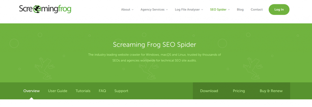 Screaming Frog SEO Spider