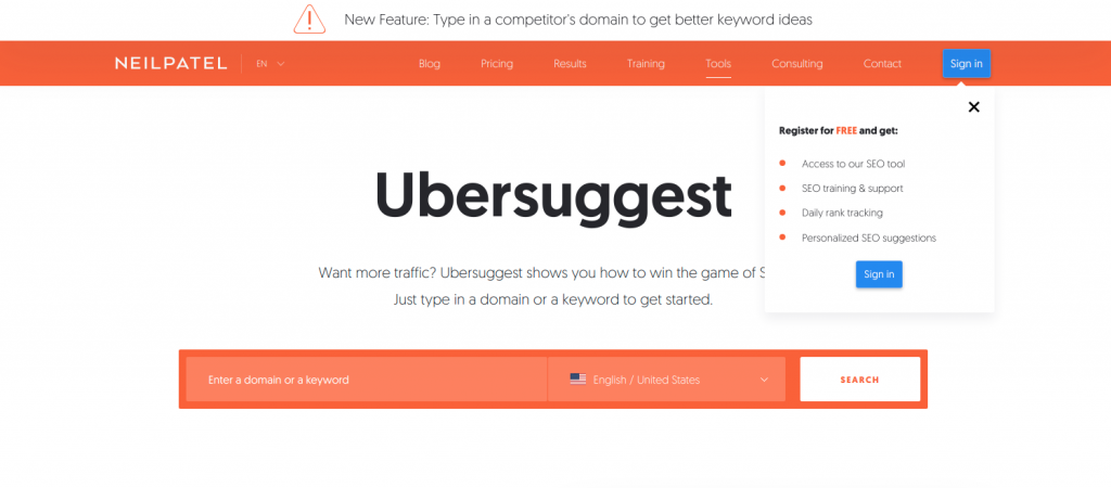 Ubersuggest