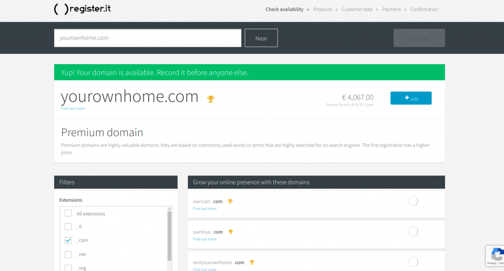 Existing Domain
