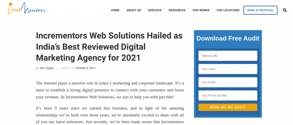 incrementors pages