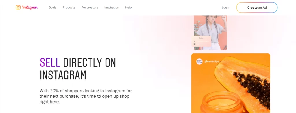 70% of Shoppers look for Instagram for their next purchase.